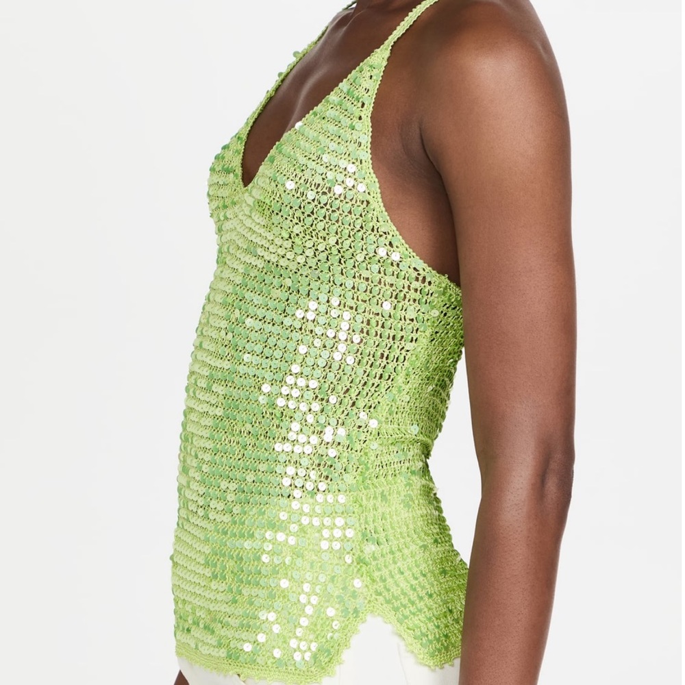 Retrofete Molly Sequin Crotchet Top - Picture 7 of 10